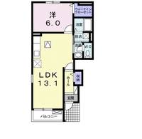 埼玉県行田市大字南河原(アパート)の賃貸物件の間取り