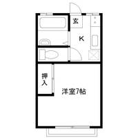 コーポデミツの間取り