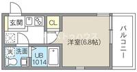 東京都足立区千住4(マンション)の賃貸物件の間取り