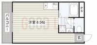 兵庫県高砂市高砂町浜田町1(アパート)の賃貸物件の間取り