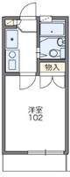 レオパレスハーモニーハイツ鶴見の間取り