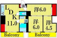 東京都葛飾区青戸8(マンション)の賃貸物件の間取り
