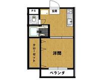 滋賀県長浜市八幡中山町(アパート)の賃貸物件の間取り