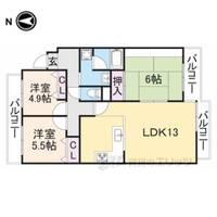 ユニーブル富雄の間取り