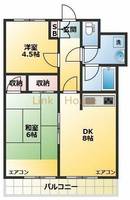 東京都江戸川区船堀6(マンション)の賃貸物件の間取り