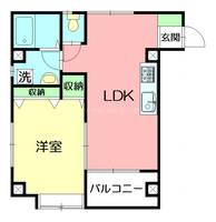 神奈川県小田原市栄町3(マンション)の賃貸物件の間取り