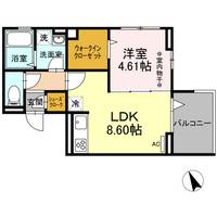 東京都北区西ケ原3(アパート)の賃貸物件の間取り