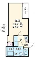 埼玉県川越市新宿町3(アパート)の賃貸物件の間取り