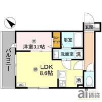 埼玉県所沢市喜多町(アパート)の賃貸物件の間取り