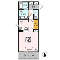 栃木県佐野市鐙塚町(アパート)の賃貸物件の間取り