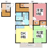 キャッスル絵夢の間取り