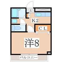鹿児島県鹿児島市西田1(マンション)の賃貸物件の間取り