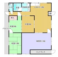 愛媛県今治市東村南1(一戸建)の賃貸物件の間取り