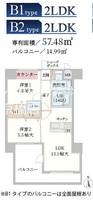 兵庫県尼崎市塚口本町6(マンション)の賃貸物件の間取り