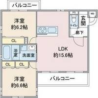 愛知県名古屋市名東区亀の井1(マンション)の賃貸物件の間取り