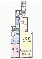 埼玉県さいたま市西区大字佐知川(アパート)の賃貸物件の間取り