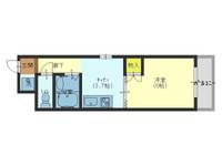 大阪府大阪市中央区玉造2(マンション)の賃貸物件の間取り