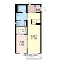 埼玉県川越市大字上戸(アパート)の賃貸物件の間取り