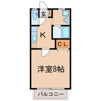 エムハイツ B棟の間取り