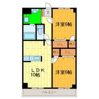 徳島県徳島市川内町鶴島(マンション)の賃貸物件の間取り