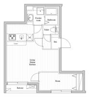 東京都江東区亀戸3(マンション)の賃貸物件の間取り