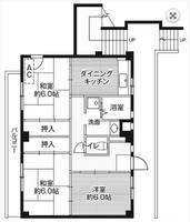 ビレッジハウス田谷2号棟の間取り