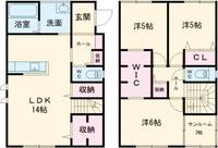群馬県前橋市国領町1(一戸建)の賃貸物件の間取り
