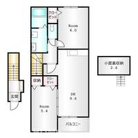 群馬県高崎市福島町(アパート)の賃貸物件の間取り