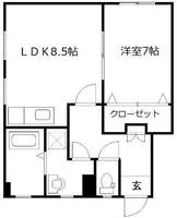 ハイウッド美野島の間取り