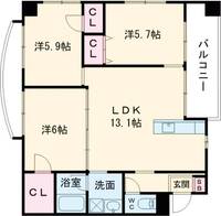 物件の間取り画像