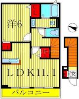 サンシャインビレッジアゼリアCの間取り