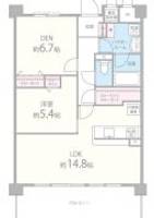 大阪府摂津市千里丘東5(マンション)の賃貸物件の間取り