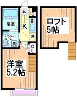 神奈川県川崎市多摩区中野島3(アパート)の賃貸物件の間取り