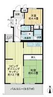 神奈川県横浜市旭区二俣川1(マンション)の賃貸物件の間取り