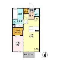 栃木県栃木市大平町西水代(アパート)の賃貸物件の間取り