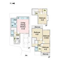 東京都江戸川区江戸川3(一戸建)の賃貸物件の間取り