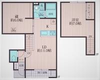 神奈川県川崎市高津区末長1(アパート)の賃貸物件の間取り