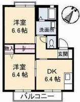 岡山県倉敷市大島(アパート)の賃貸物件の間取り