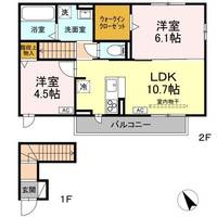 東京都八王子市狭間町(アパート)の賃貸物件の間取り