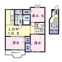 滋賀県大津市平津1(アパート)の賃貸物件の間取り