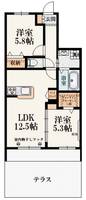 東京都小金井市関野町1(マンション)の賃貸物件の間取り