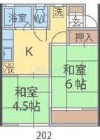 ドミールタカハシIの間取り