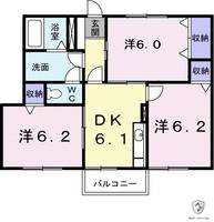 岐阜県可児市広見7(アパート)の賃貸物件の間取り