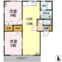 メゾン・フローラBの間取り