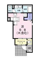 福島県郡山市小原田5(アパート)の賃貸物件の間取り