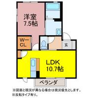 愛知県豊橋市牧野町(アパート)の賃貸物件の間取り