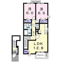栃木県栃木市大宮町(アパート)の賃貸物件の間取り