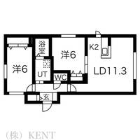 ガーデン琴似の間取り