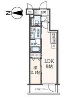 ハーモニーレジデンス東新宿の間取り
