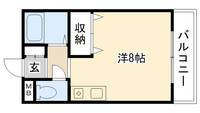 兵庫県西宮市南甲子園3(アパート)の賃貸物件の間取り